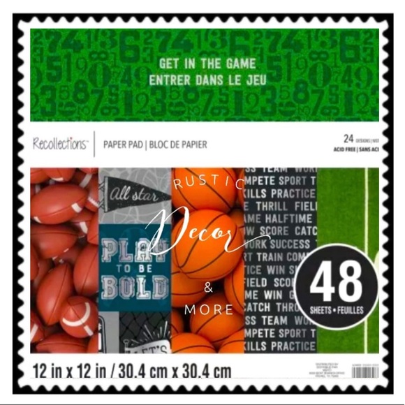 GET IN THE GAME PAPER PAD - Picture 1 of 1